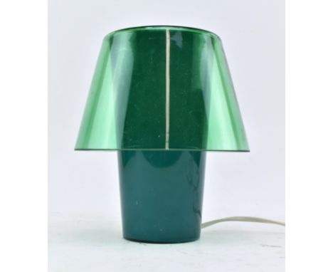Ikea - Lykta - A vintage late 20th century Swedish designer table / desk lamp light. The glass lamp of tapering cylindrical f