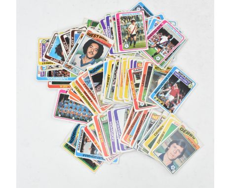 Topp's Chewing Gum - a collection of 1970s and 1980s football trading cards, majority with blue border, although some of land