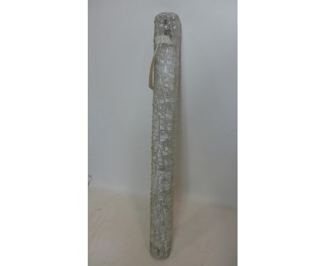 A 1960/70's tall glass wall light, H.91cm 