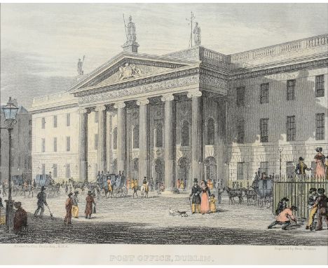MISCELLANEOUS PICTURES AND PRINTS, INCLUDING IRISH OIL LANDSCAPES, DUBLIN LANDMARK ENGRAVINGS, ETC 