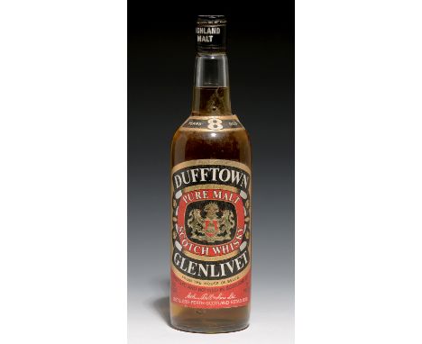 DUFFTOWN GLENLIVET 8 YEAR OLD SCOTCH WHISKY, C1970S, 75 CL 