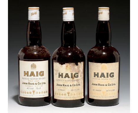 HAIG GOLD LABEL SCOTCH WHISKIES, 70 CL (3 BOTTLES) 