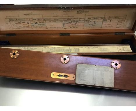 A rare nautical G.M. Balance, c. 1900, Stanley of London, for the S.S. Ayrshire, in a mahogany fitted case with ivorine scale