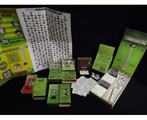 GB Subbuteo Table Soccer Accessories Collection c1970's. C.101 Continental Floodlighting Set(appears complete), Match Score R