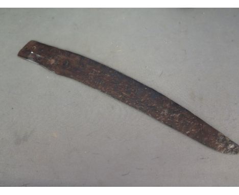 An Ancient Celtic iron knife 50 BC - Length 33 cm
Condition report:  This is an Antique item so has normal wear or damage con