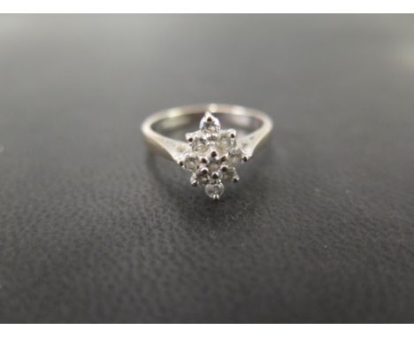 An 18ct gold diamond cluster ring - Hallmarked Birmingham - Ring size M 1/2 - Weight approx 3.6gms
Condition Report: Good - W