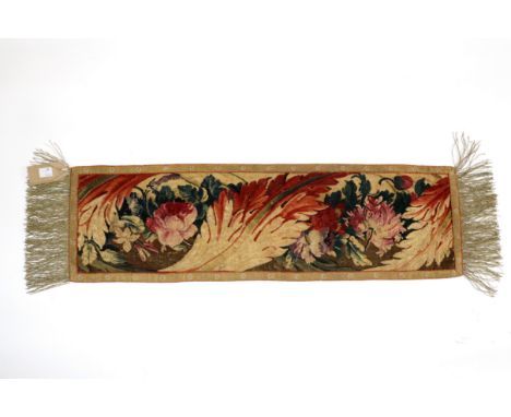 An 18th Century tapestry table runner, 71cm x 21cm