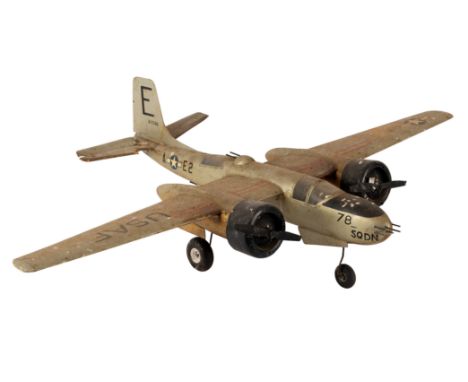A model Martin B-26 Marauder airplane, 87cm long/see illustration