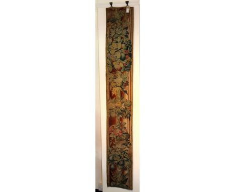 An 18th Century tapestry table runner, 200cm x 30cm