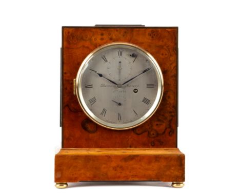 An eight-day table clock by Thomas Mercer St Albans No. 1231, fitted a single fusée movement, the dial with subsidiary second