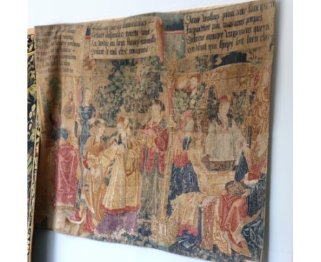 A modern tapestry of Medieval design, 138cm x 176cm
