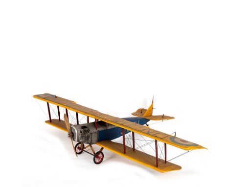 A model of a Curtis Jenny, 81.5cm long/see illustration