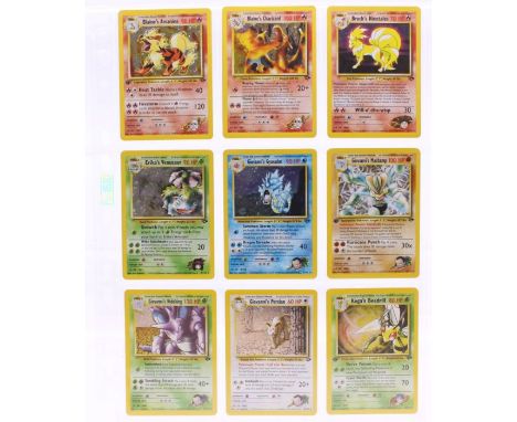 Pokemon: A complete Pokemon Gym Challenge set, comprising 132 cards. To include mostly 1st Edition cards. Some holographic ca