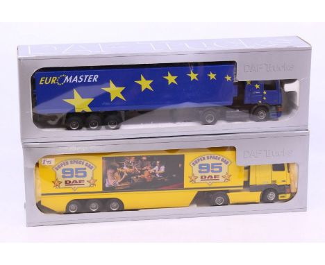 Tekno: A boxed Tekno diecast, DAF Trucks Euromaster lorry, 1:50 Scale, Made in Holland. Together with a&nbsp;boxed Tekno diec