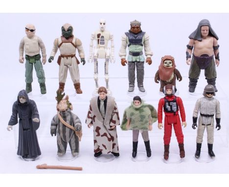 Star Wars: A collection of twelve Star Wars, original, vintage, Kenner / Palitoy loose figures to comprise: Prune Face, Klaat