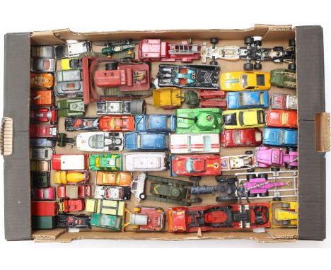 Diecast: A collection of assorted playworn diecast to include: Matchbox Lesney, Dinky, Corgi, and others, playworn condition 