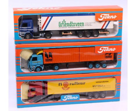 Tekno: A boxed Tekno diecast, Griendtsveen lorry, 1:50 Scale, Made in Holland. Together with another&nbsp;boxed Tekno diecast