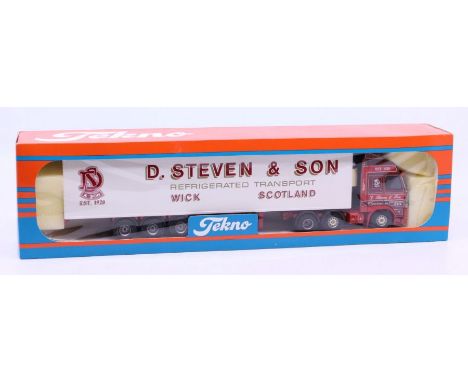 Tekno: A boxed Tekno diecast, D. Steven &amp; Son, Wick, Scotland lorry, 1:50 Scale, Made in Holland. Vehicle appears in good