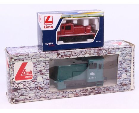 Lima: A boxed Lima O Gauge, D2852, 0-4-0 Diesel Locomotive, 316691; together with a boxed Lima HO Scale, Diesel Locomotive, H