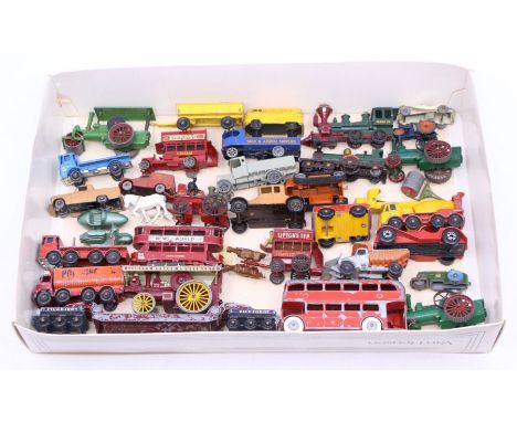 Matchbox: A collection of assorted loose, Matchbox diecast vehicles including various Lesney examples, some are playworn. (on