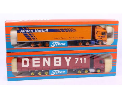 Tekno: A boxed Tekno diecast, James Nuttall lorry, 1:50 Scale, Made in Holland. Vehicle appears in good condition, box is in 