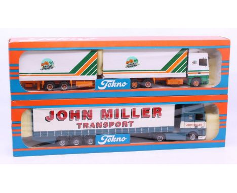 Tekno: A boxed Tekno diecast, John Miller Transport lorry, 1:50 Scale, Made in Holland. Vehicle appears in very good conditio