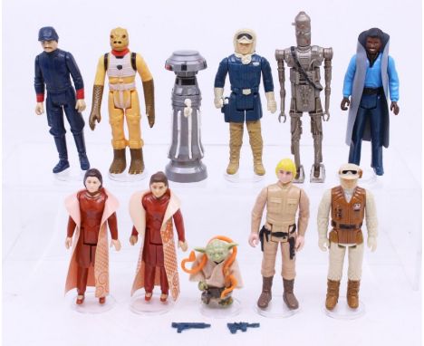 Star Wars: A collection of eleven Star Wars, original, vintage, Kenner / Palitoy loose figures to comprise: Bespin Security G