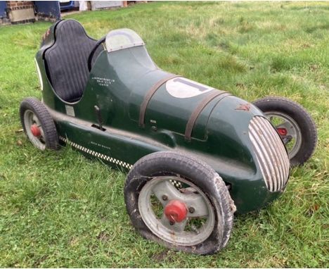 Austin: An Austin Pathfinder pedal car with petrol engine conversion. Very rare car, made during the 1950’s by retired Miners