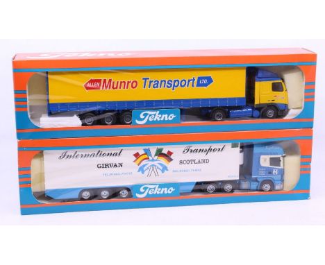 Tekno: A boxed Tekno diecast, Allen Munro Transport LTD. lorry, 1:50 Scale, Made in Holland. Vehicle appears in very good con