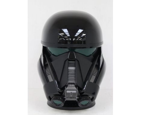 Star Wars: A boxed Star Wars: Rogue One, Death Trooper Helmet, Bluetooth Wireless Speaker, Life Size, in original box. Serial