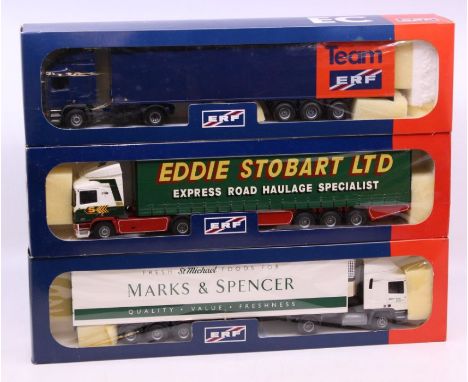 Tekno: A boxed Tekno diecast, ERF Eddie Stobart Ltd lorry, 1:50 Scale, Made in Holland. Together with a&nbsp;boxed Tekno diec