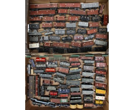 Railway: A collection of assorted kit built model railway OO gauge rolling stock, many varying examples. Condition varies, so