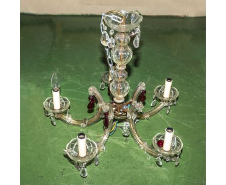 A five branch chandelier