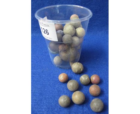 Collection of vintage ceramic and glass marbles, various. (B.P. 24% incl. VAT)