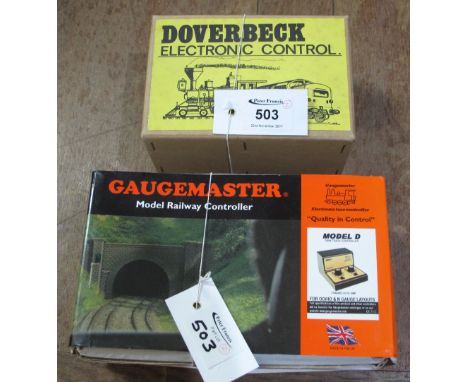 Gauge Master electronic model railway controller, model 'D' twin track controller for 00/H0 and N gauge layouts, in original 