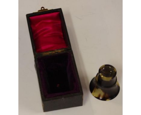Vintage tortoiseshell magnifying loop in original case