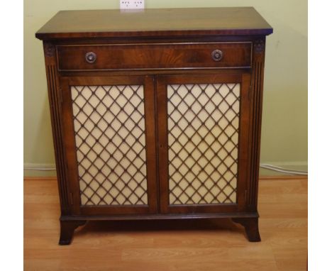 Georgian style side cabinet with 2 drawers and 2 doors, 85.5cm wide, 41cm deep, 92.5cm high