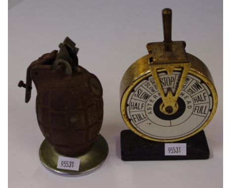 Two vintage novelty cigarette lighters