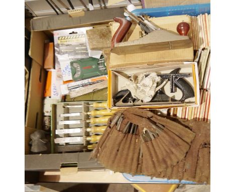 Quantity of tools&nbsp;to include a Black &amp; Decker paintstripper heat gun, a Black &amp; Decker electric planer, a Black 