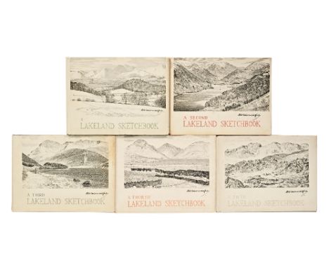 Wainwright set of A Lakeland Sketchbook first edition (5)