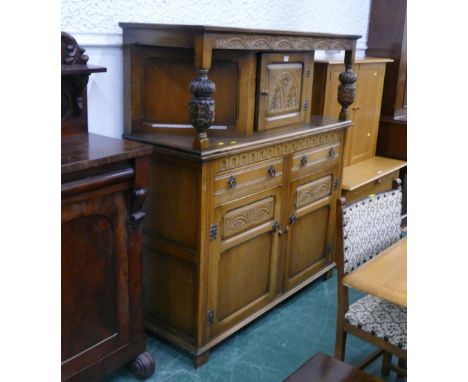Light oak Priory/Old Charm style court cupboard 