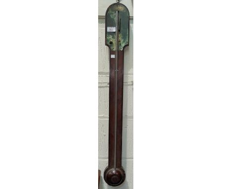 A Georgians stick barometer with exposed mercury column (a.f.) 