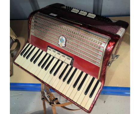 A Weltmeister 120 base piano accordion 