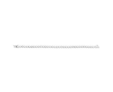 DIAMOND LINE BRACELETSet throughout with brilliant-cut diamonds, diamonds approx. 5.40cts, length: 8.5cmFor further informati