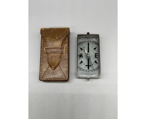 WWI Leather Boxed Compass 