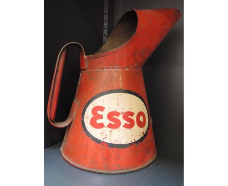 A vintage Esso branded oil can, Cadburys 1935 Jubilee chocolate tin etc