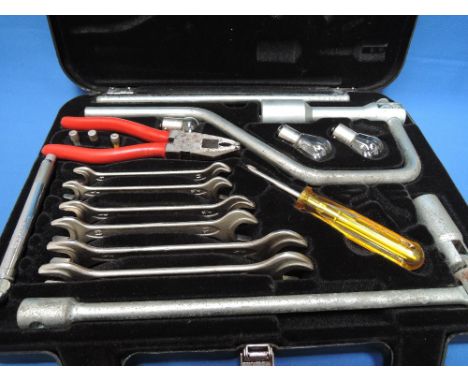 A cased Jaguar XJS tool kit