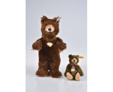   STEIFF Zirkus-Bär 1935 + Teddy Baby   Replica,1994, limitierte Auflage, mit Zertifikat 2789/ 4000, KFS, Nr. 401534, Mohair,