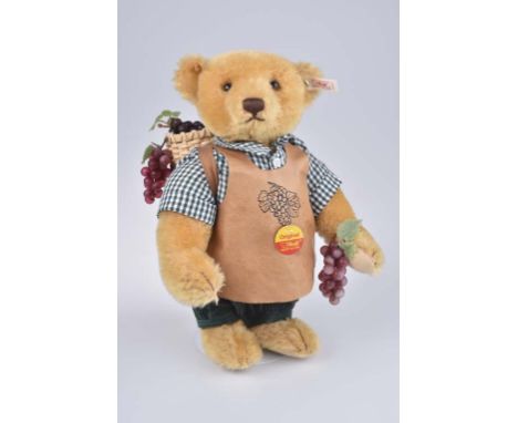   Steiff Winzer   Steiff Club Edition, Deutschland-Bär 1997, limitierte Auflage 1935/ 2000, KFS, Nr. 670091, Mohair, rotblond