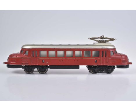   MÄRKLIN Triebwagenzug, S 0   Blech, BN RP 12930 der SBB, Roter Pfeil, elektr., Beleuchtung u. beweglicher Pantograph, L 55 